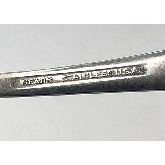 Sears Roebuck Stainless Misty Isle Floral Pattern Teaspoon SPOON 6.25" *Flaws* - Picture 4 of 4